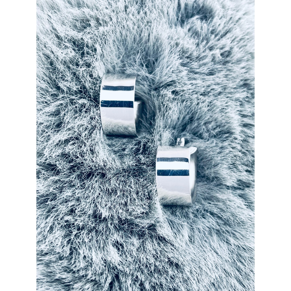 Kreis 925 Silber Ohrringe Damen