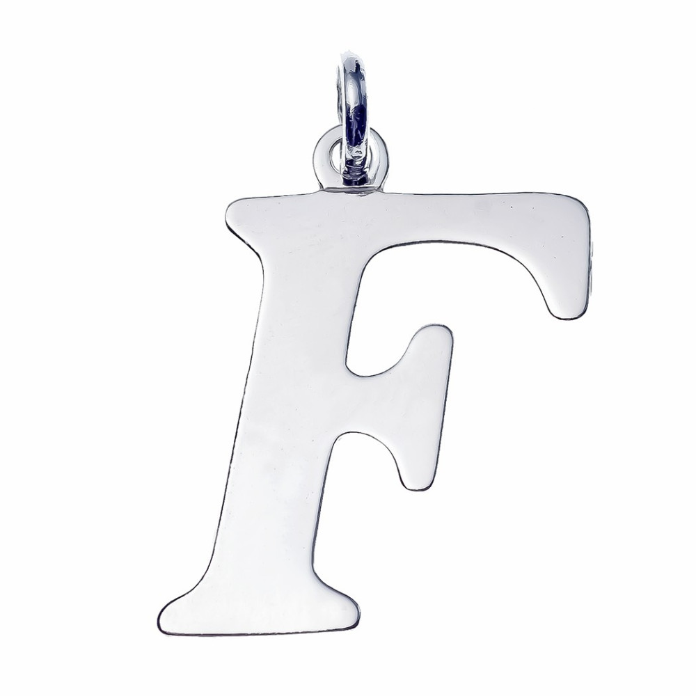 Silber Anhänger Buchstabe F Kettenanhänger