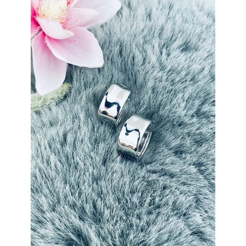 Kreis 925 Silber Ohrringe Damen