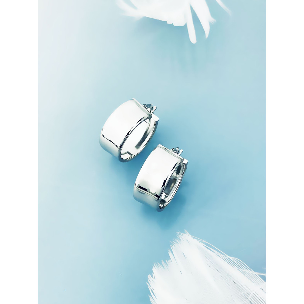 Kreis 925 Silber Ohrringe Damen