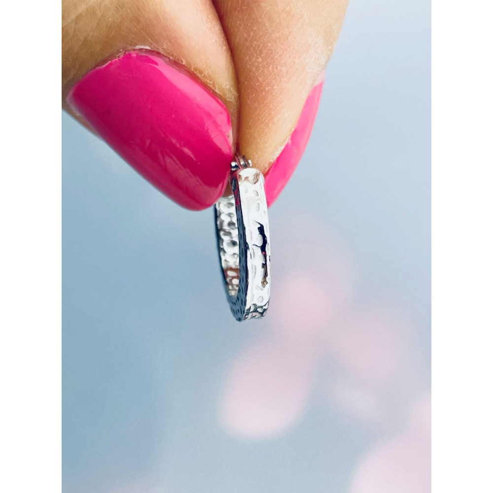 Kreis 925 Silber Ohrringe Damen