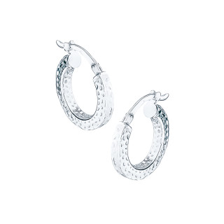 Kreis 925 Silber Ohrringe Damen