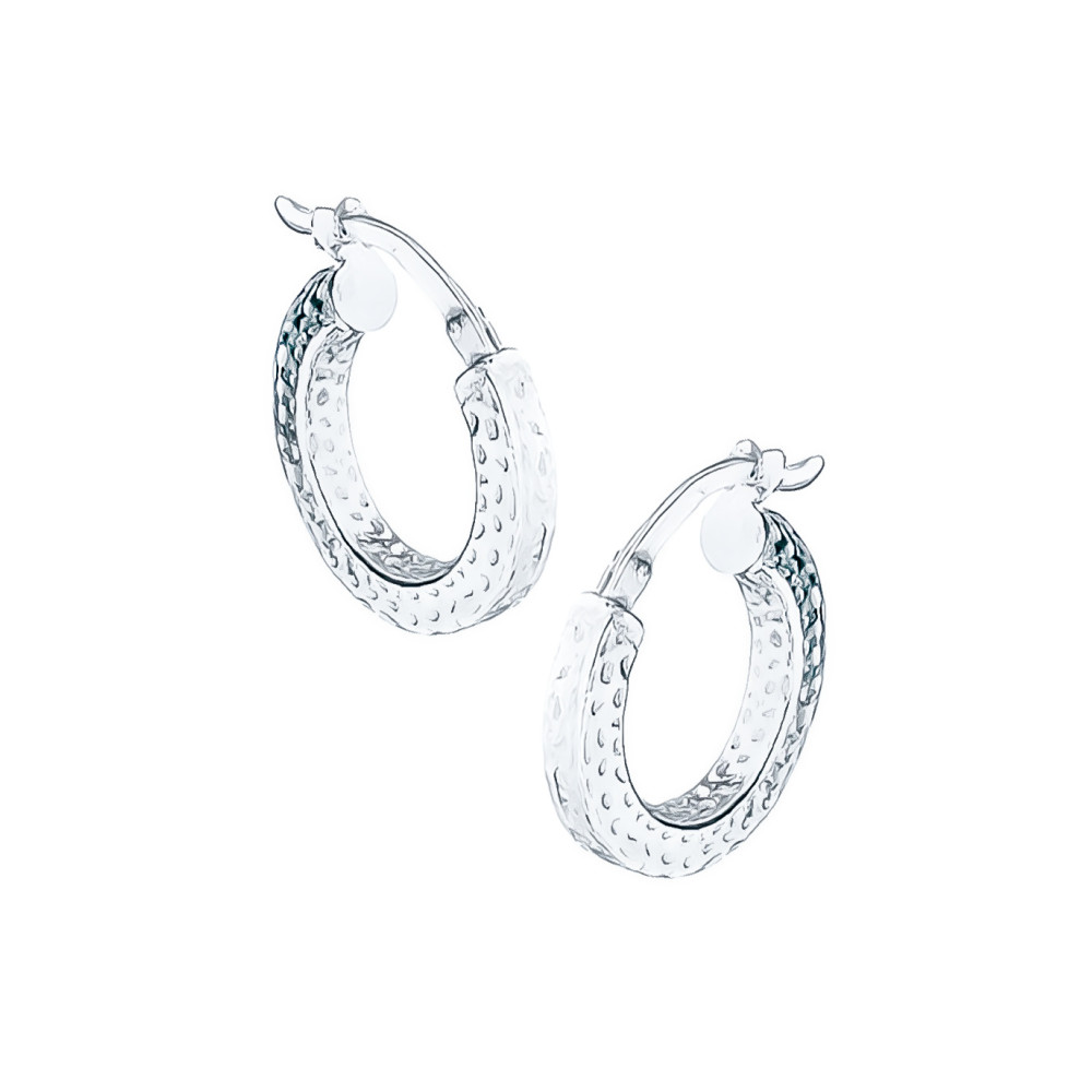 Kreis 925 Silber Ohrringe Damen