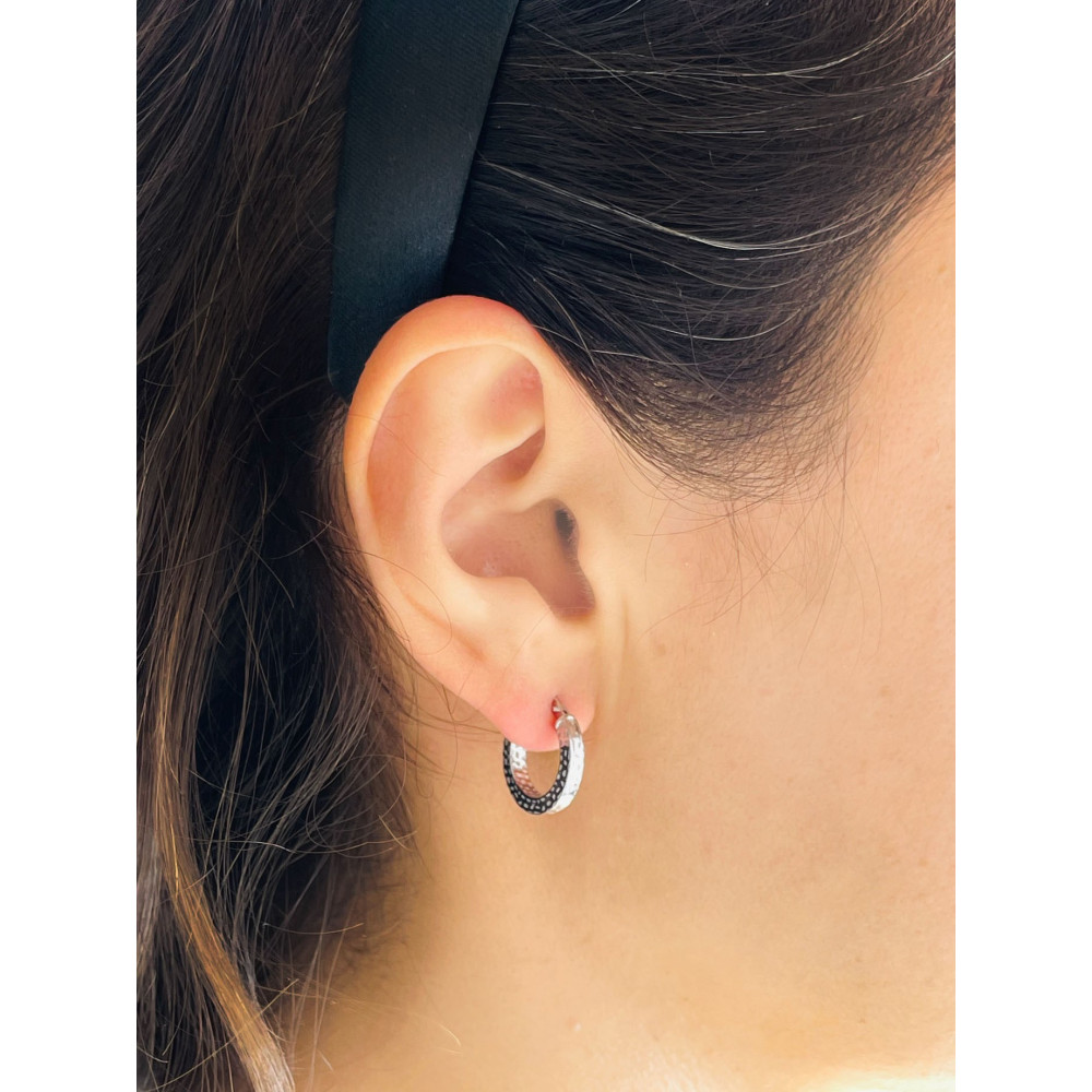 Kreis 925 Silber Ohrringe Damen