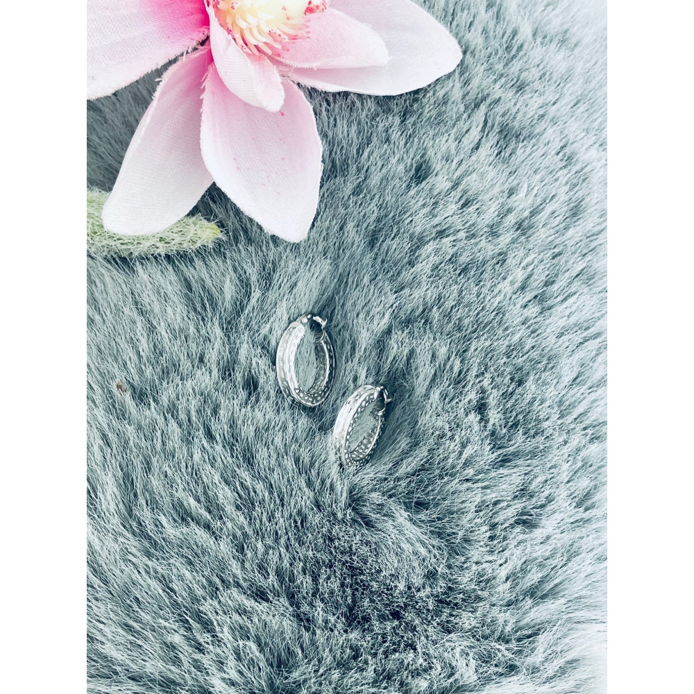 Kreis 925 Silber Ohrringe Damen