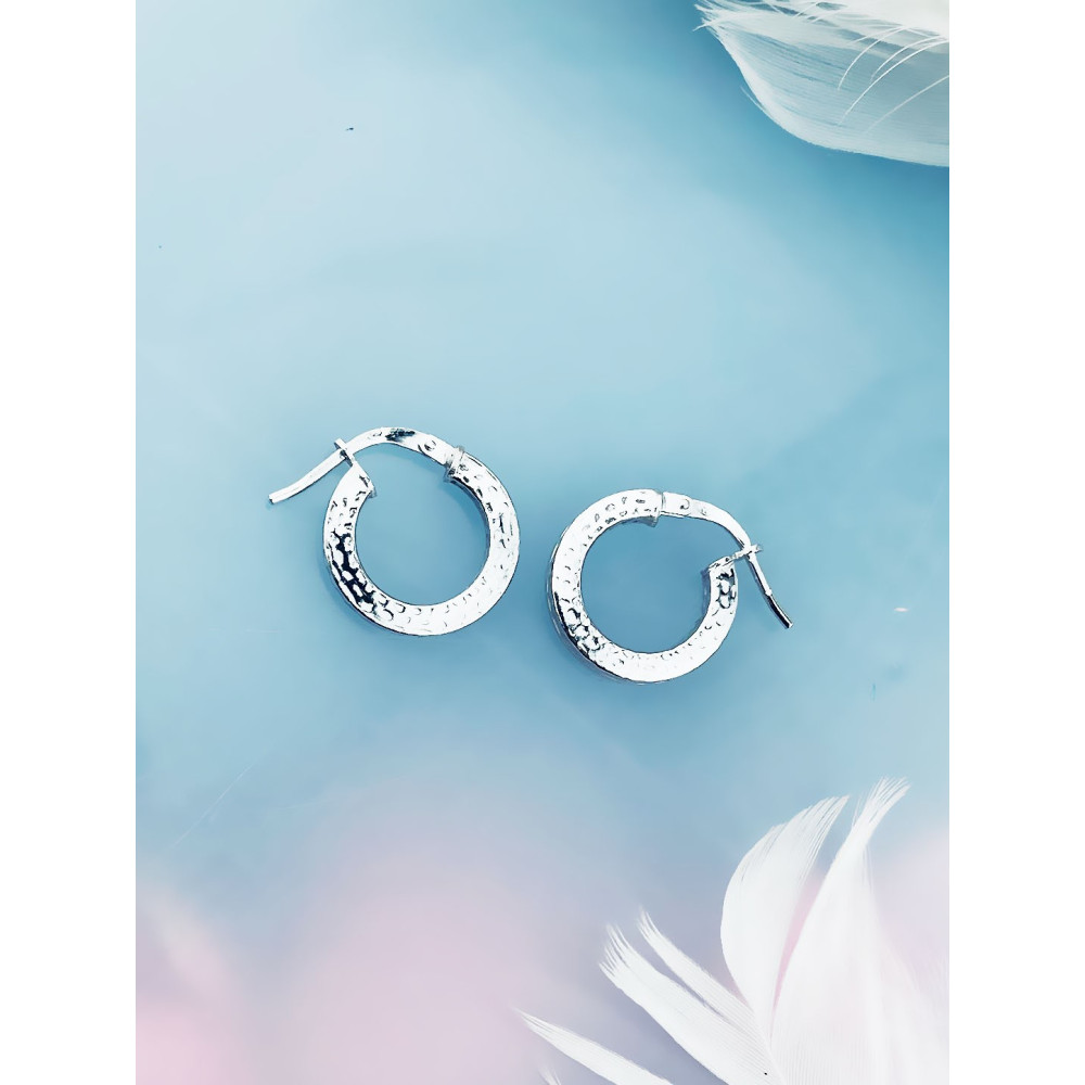 Kreis 925 Silber Ohrringe Damen