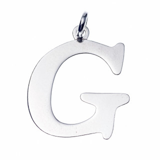 Srebrny wisiorek zawieszka literka G