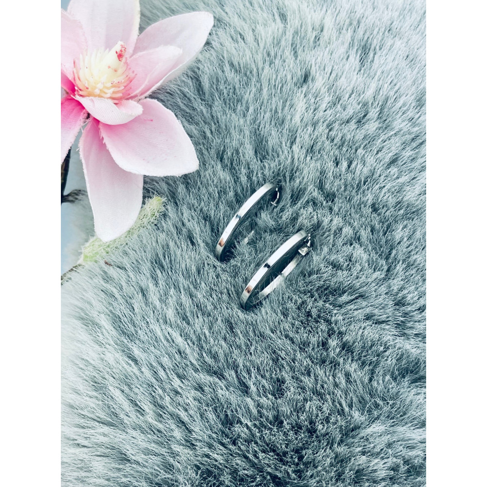 Kreis 925 Silber Ohrringe Damen