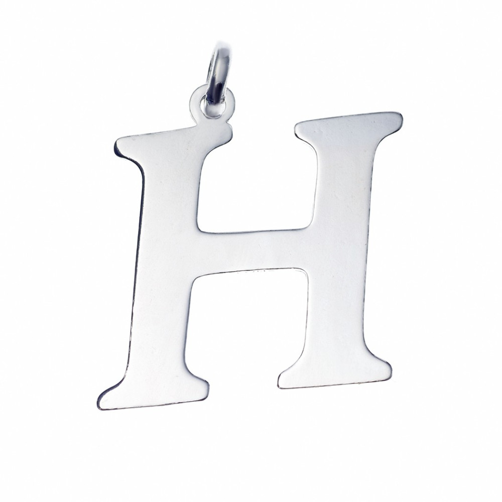 Srebrny wisiorek zawieszka literka H
