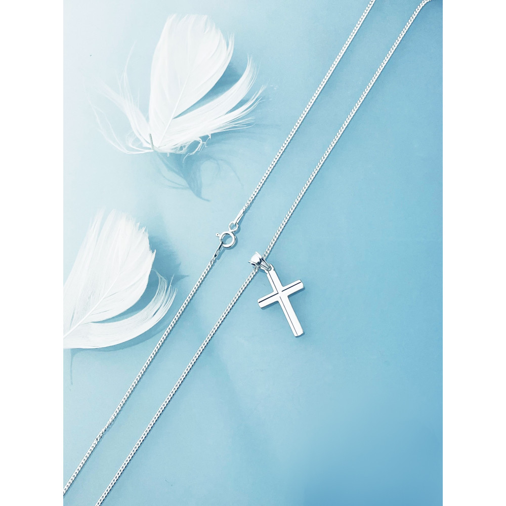 925 Silber Anhänger Kreuz Erstkommunion Taufe