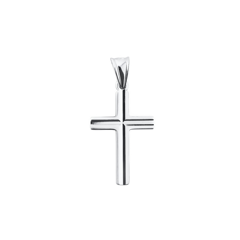 925 Silber Halskette mit Panzerkette und Anhänger Kreuz Erstkommunion Taufe