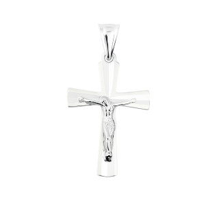 925 Silber Anhänger Kreuz mit Jesus