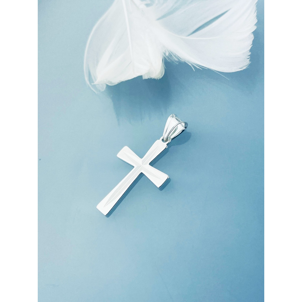 copy of copy of Srebrny komplet naszyjnik łańcuszek rombo zawieszka Archanioł Michał