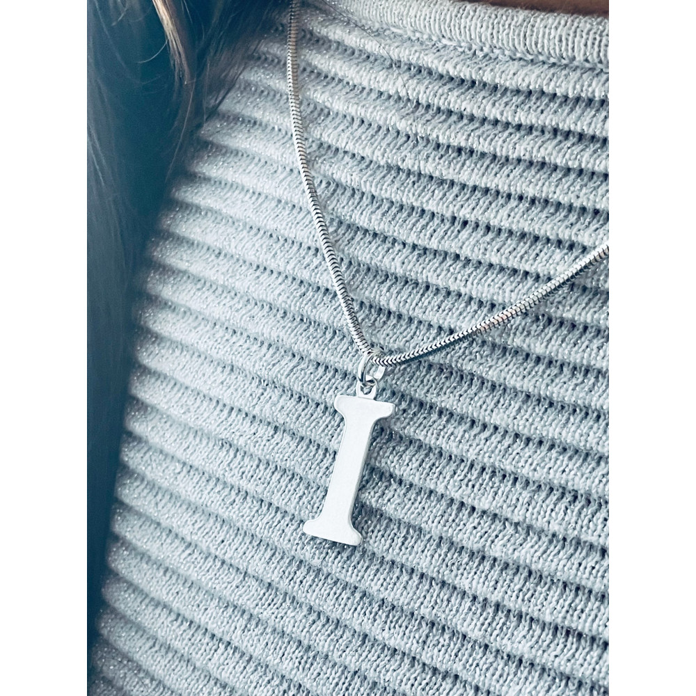 Silber Anhänger Buchstabe I Kettenanhänger