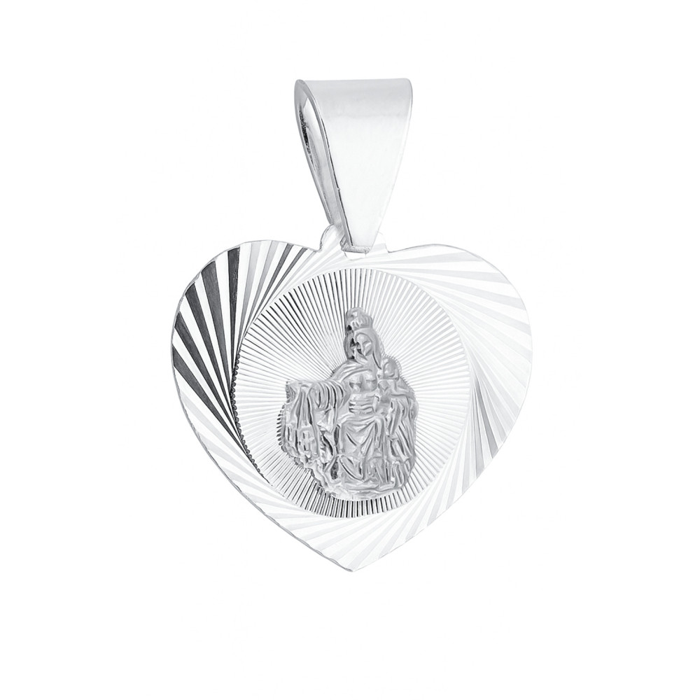 925 Silber Anhänger Madonna Maria und Jezus