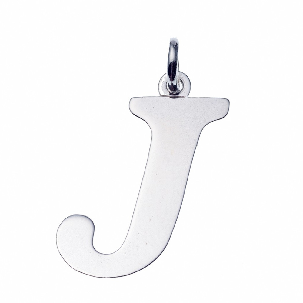 Silber Anhänger Buchstabe J Kettenanhänger