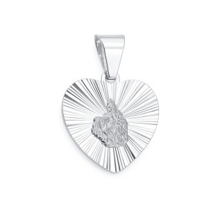 925 Silber Anhänger Madonna Maria und Jezus