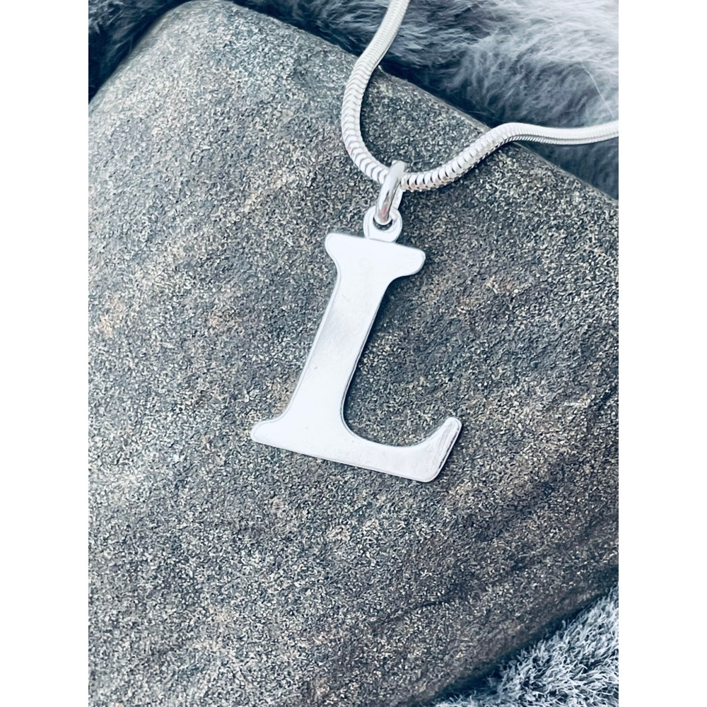 Silber Anhänger Buchstabe L Kettenanhänger