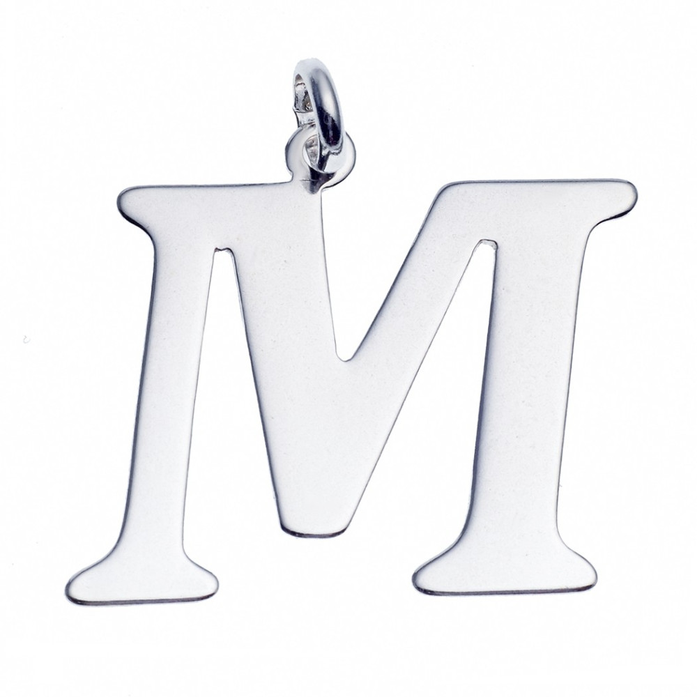 Silber Anhänger Buchstabe M Kettenanhänger