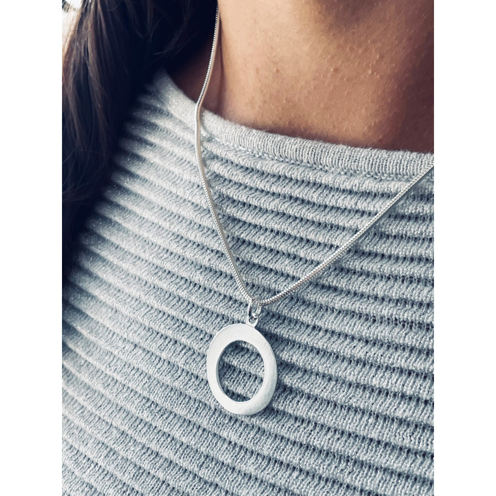 Silber Anhänger Buchstabe O Kettenanhänger