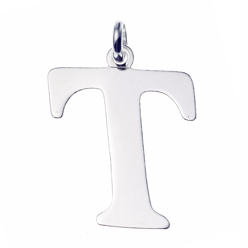 Silber Anhänger Buchstabe T Kettenanhänger