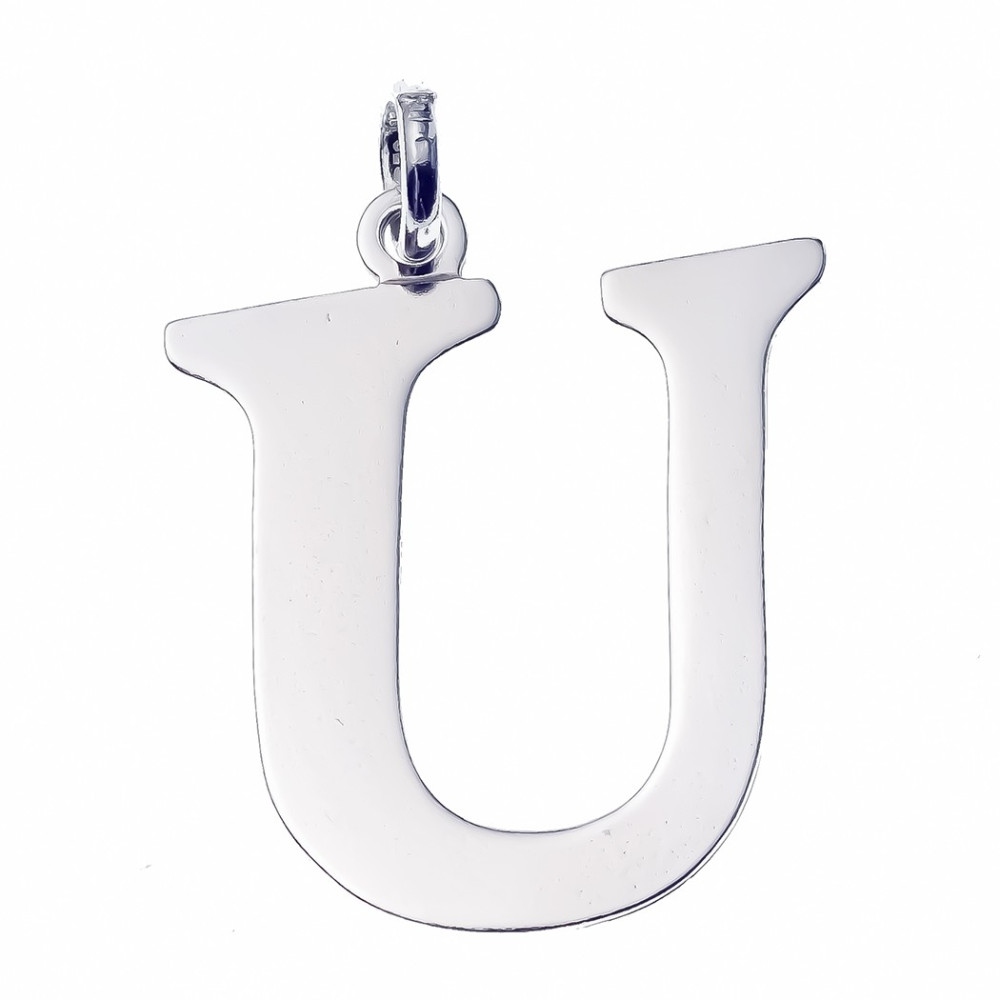 Silber Anhänger Buchstabe U Kettenanhänger