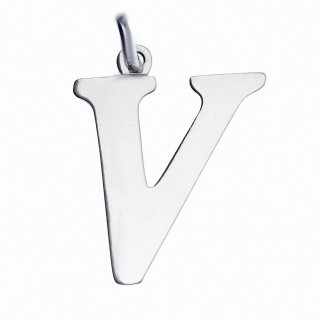 Silber Anhänger Buchstabe V Kettenanhänger