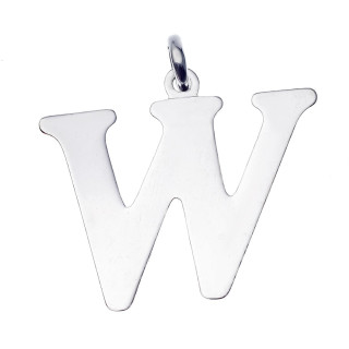 Srebrny wisiorek zawieszka literka W