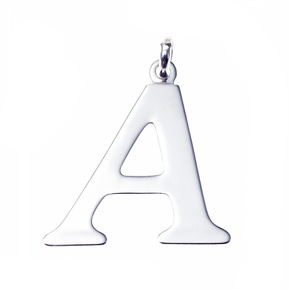 Silber Anhänger Buchstabe A Kettenanhänger