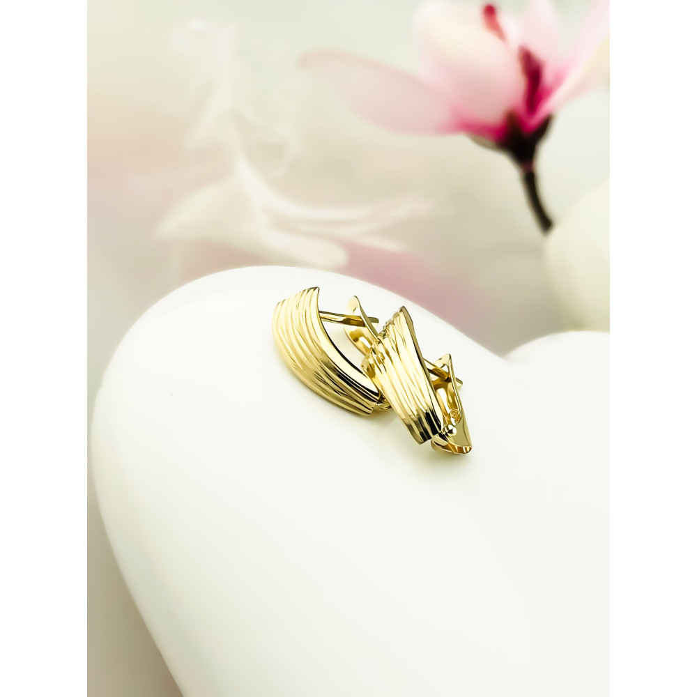 copy of copy of copy of copy of copy of copy of copy of copy of Złote kolczyki kuleczki z cyrkoniami dwukolorowe