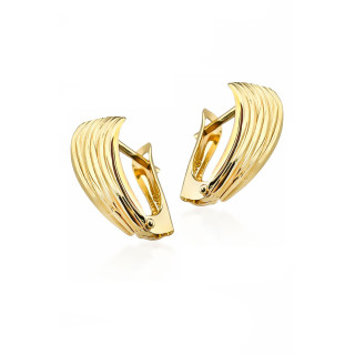 copy of copy of copy of copy of copy of copy of copy of copy of Złote kolczyki kuleczki z cyrkoniami dwukolorowe