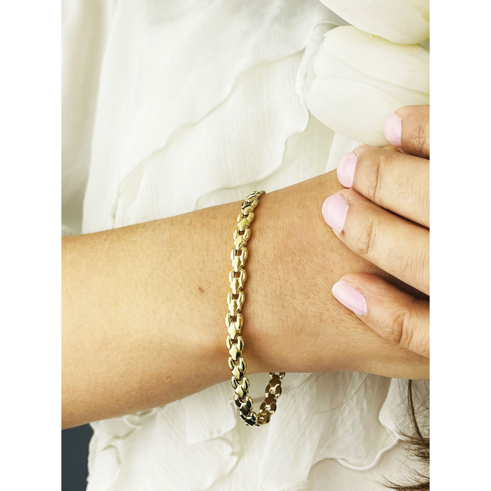 DamenGoldarmband Armband Armkette Gelbgold 375er 9KT