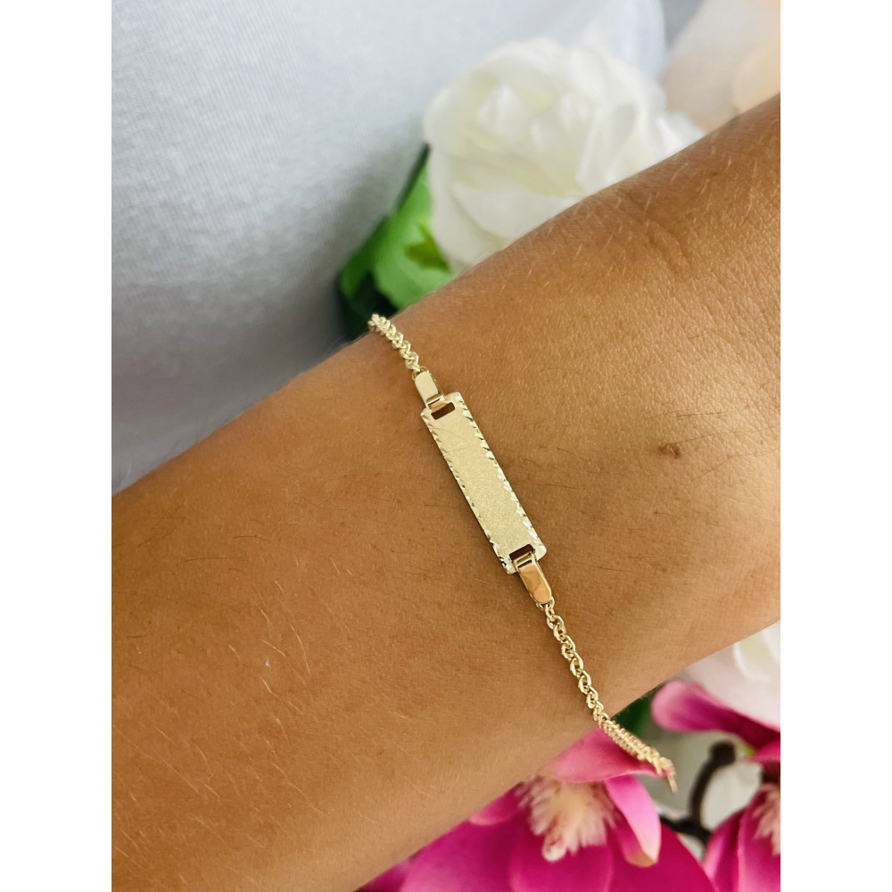 Goldarmbänd für Kinder Gold Armbänd Armkette Platte Herz