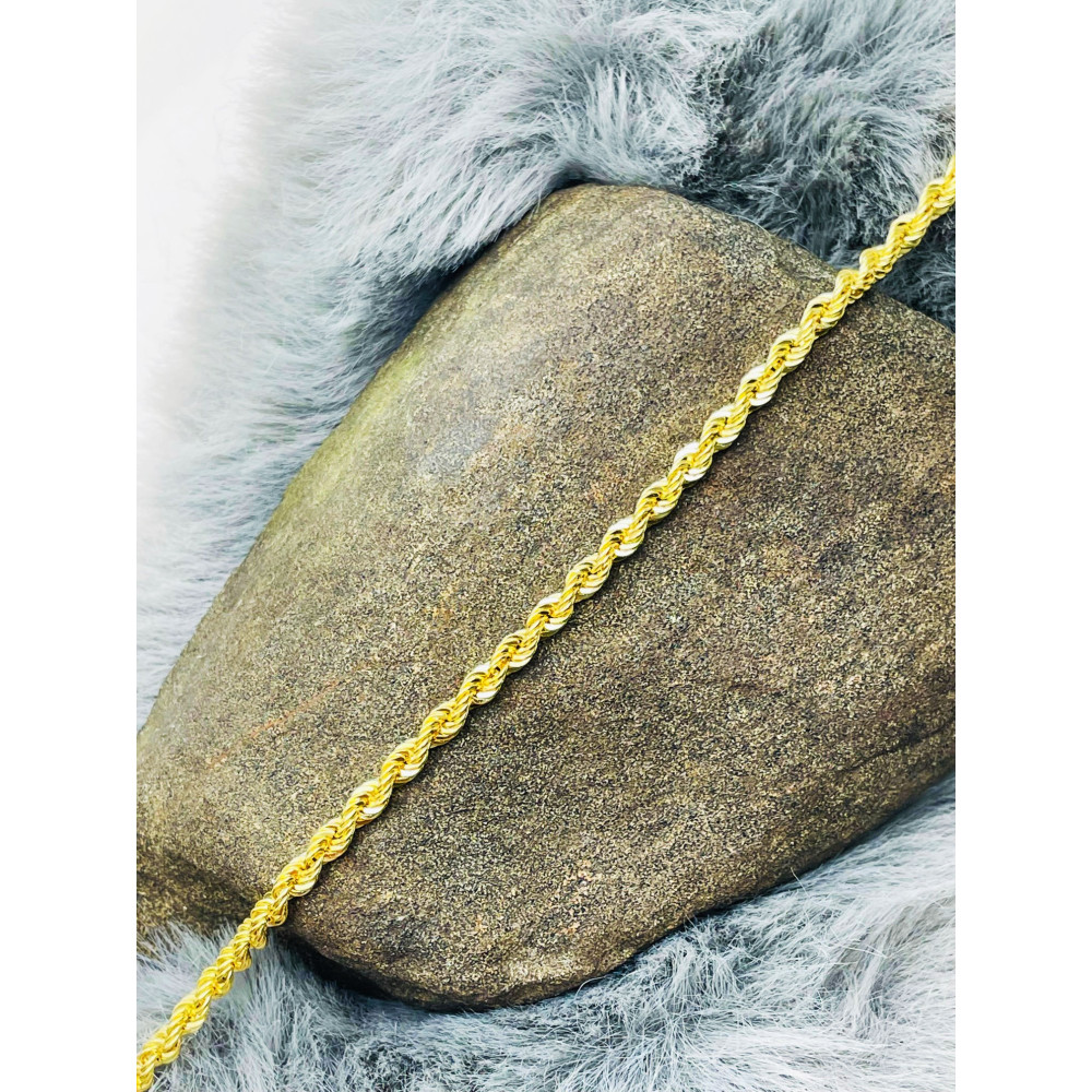 Diamondi Damen Goldarmband Rope Armbänder Kord Magic