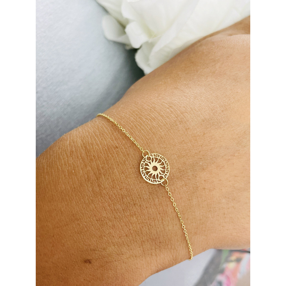 Diamondi Damen Goldarmband Armbänder Sonne