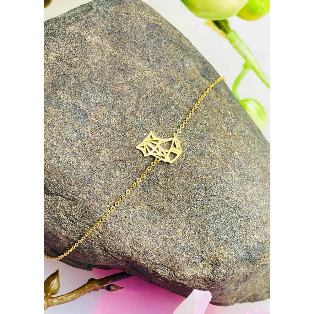 copy of Złota bransoletka celebrytka serce nieskończoność