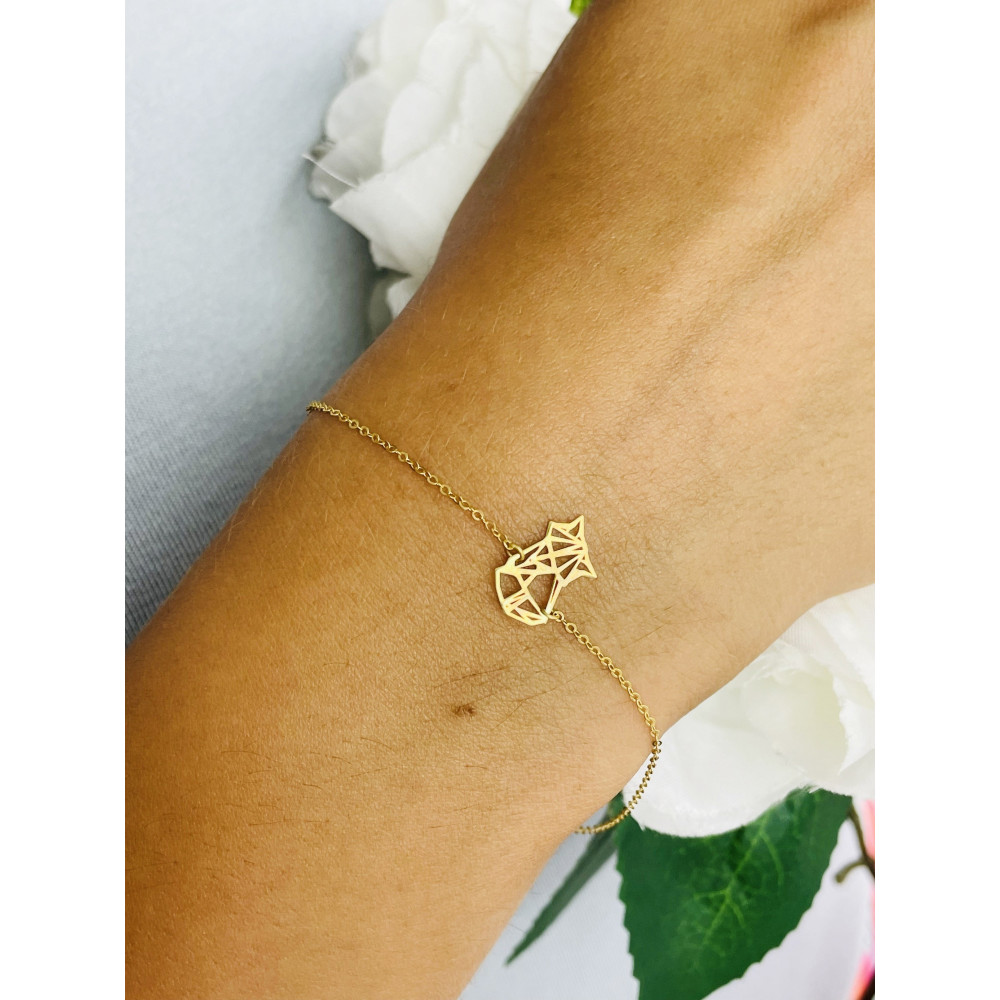 copy of Złota bransoletka celebrytka serce nieskończoność