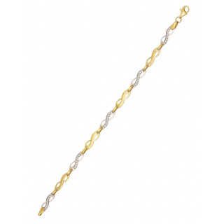 Diamondi Damen Goldarmband Armband Gold Infinity Unendlichkeitszeichen