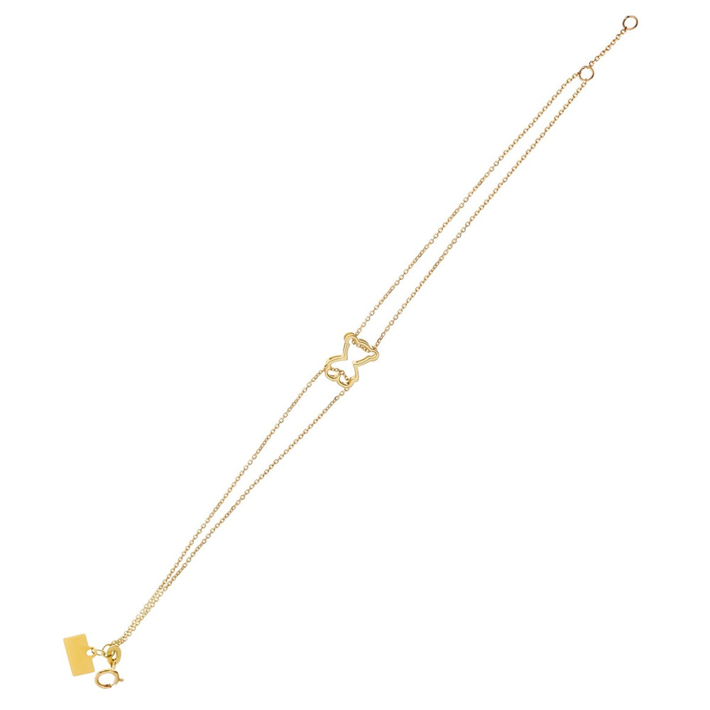 Damen Gold Armband Armkette Anhänger Bär