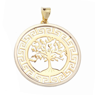 Anhänger Baum des Lebens Bicolor Goldanhänger