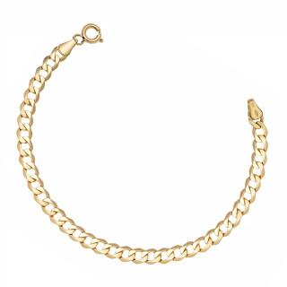 Złota bransoletka pancerka