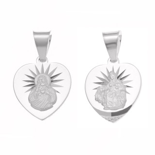 Silber Anhänger Madonna Maria mit Jesuskind Erstkommunion 925er