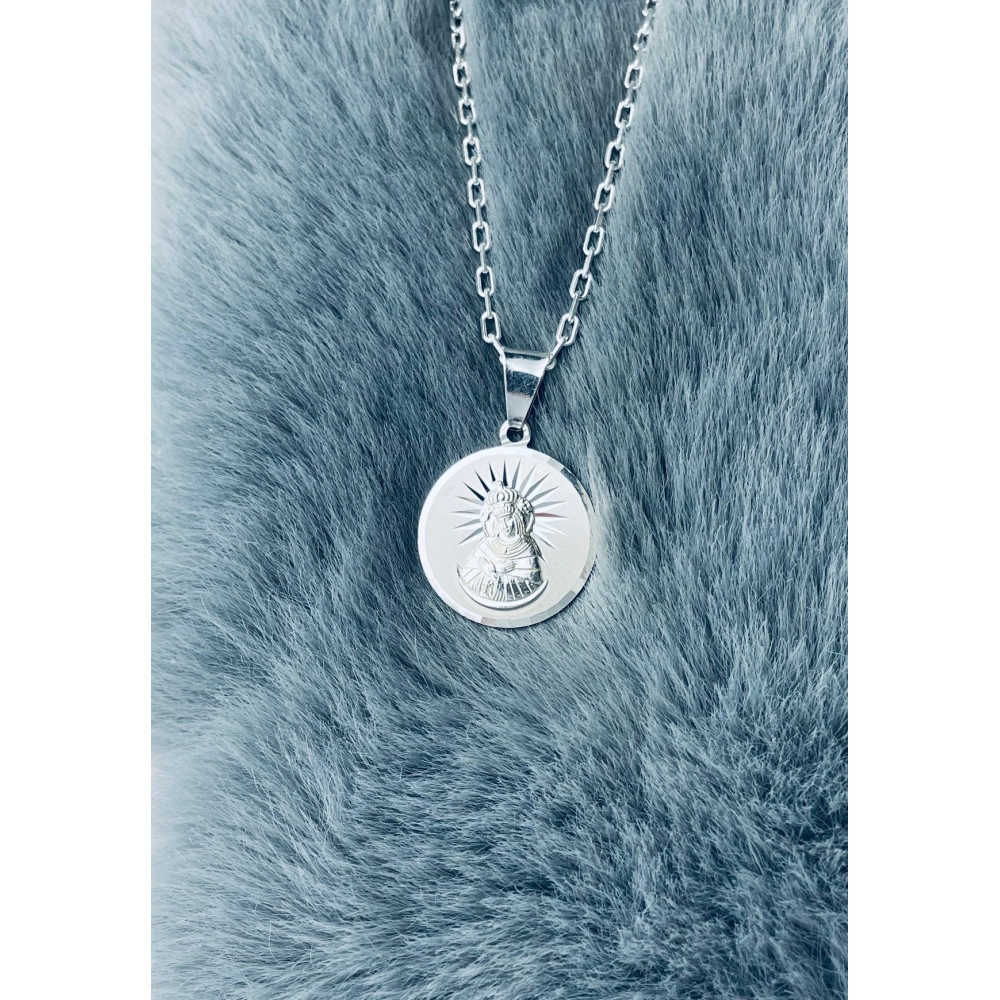 Silber Anhänger Madonna Maria mit Jesuskind Erstkommunion 925er