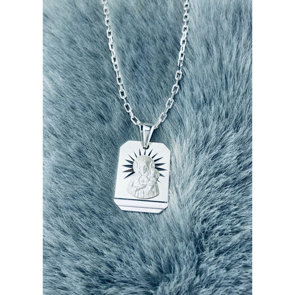 Silber Anhänger Madonna Maria mit Jesuskind Erstkommunion 925er