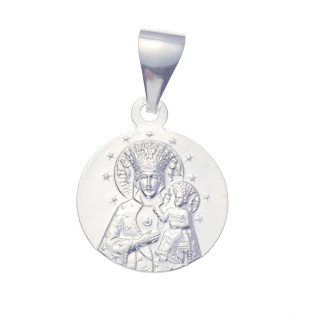 Silber Anhänger Madonna Maria mit Jesuskind Erstkommunion 925er