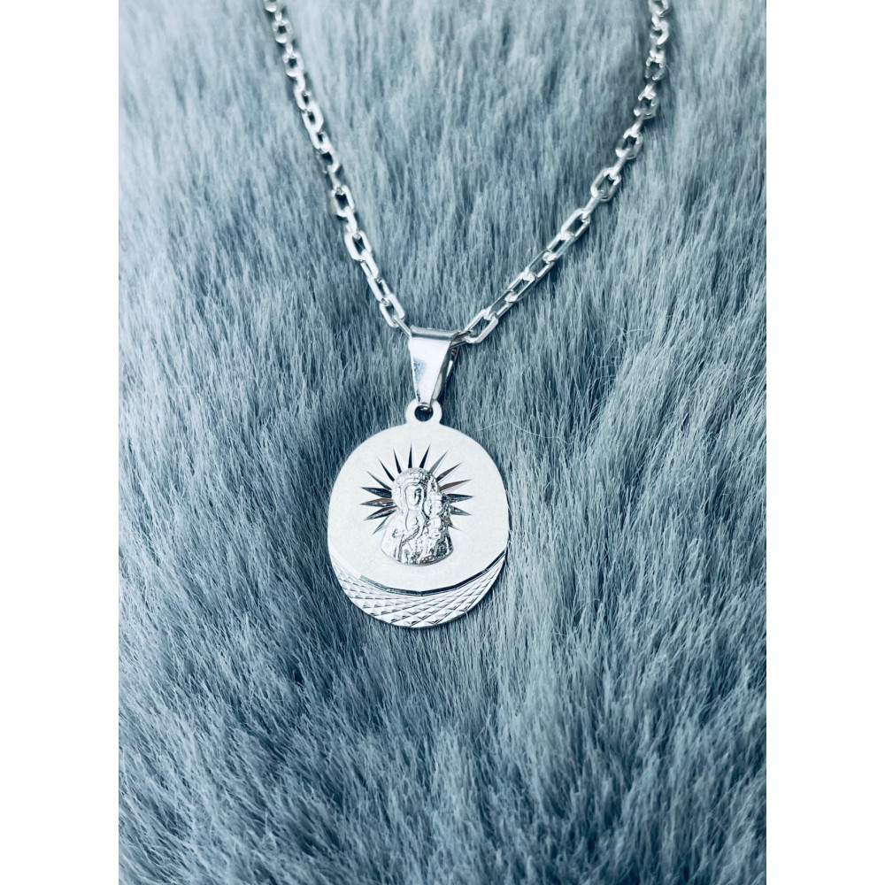 Srebrny Medalik Matka Boska Częstochowska