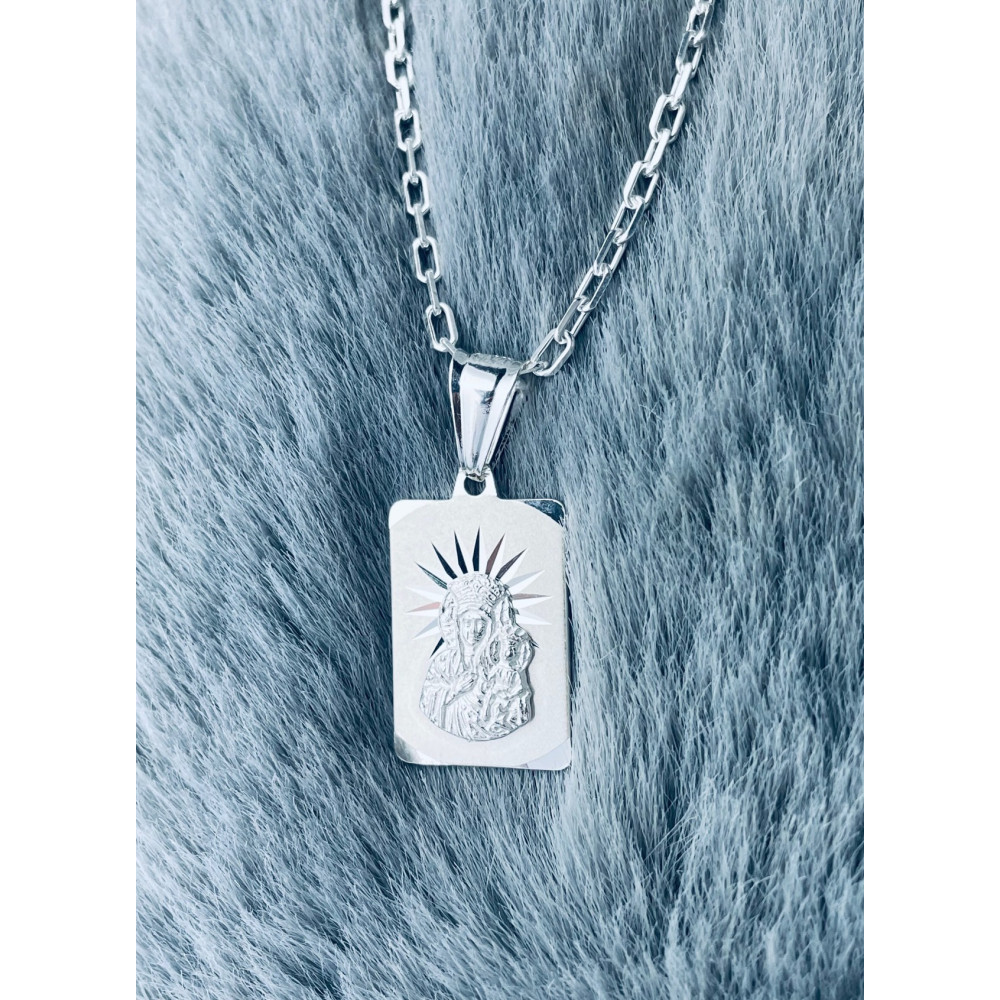 Silber Anhänger Madonna Maria mit Jesuskind Erstkommunion 925er