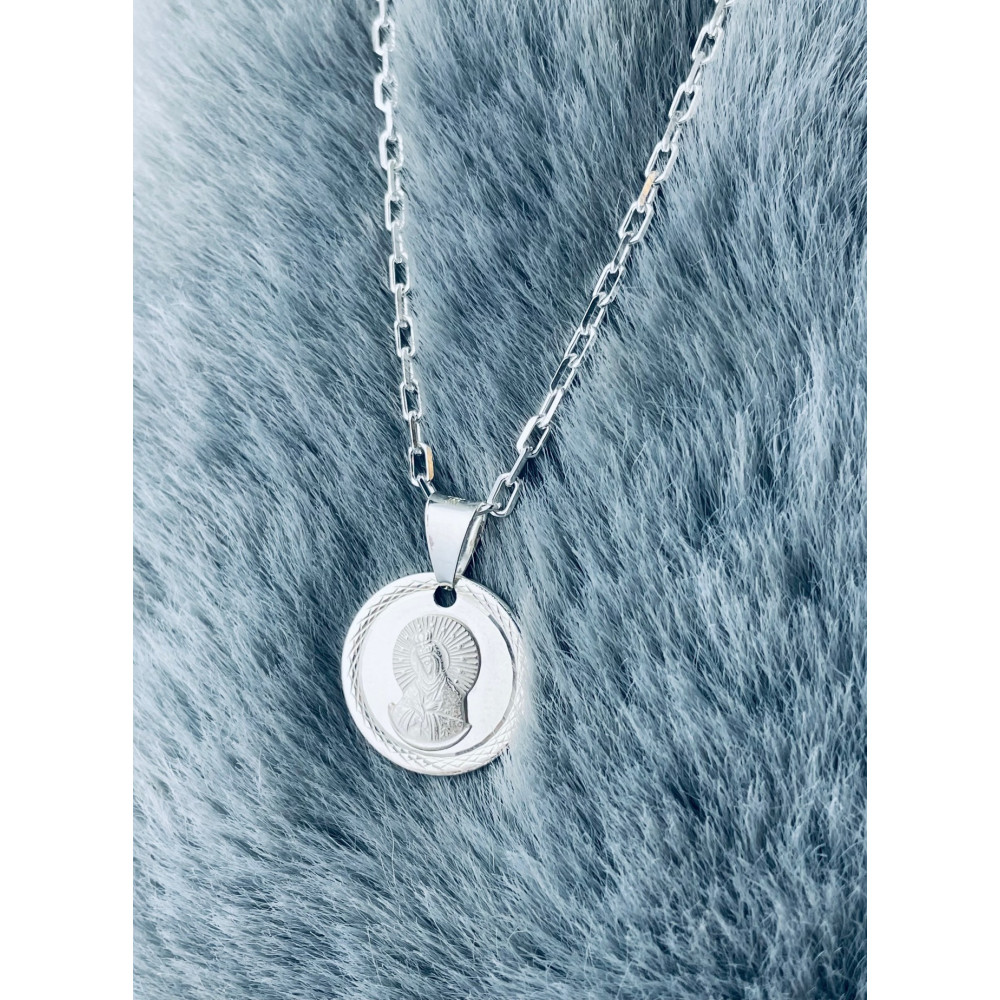 Silber Anhänger Madonna Maria mit Jesuskind Erstkommunion 925er