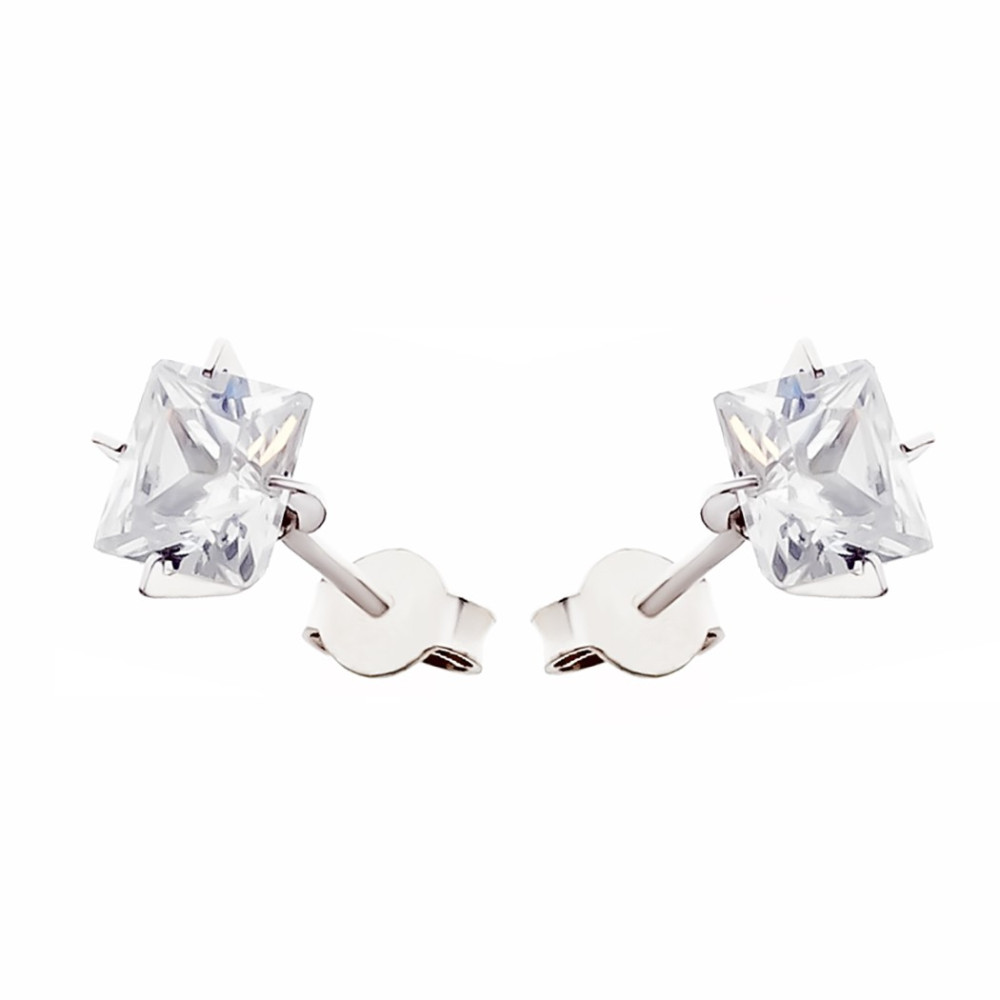 Złote kolczyki z cyrkoniami