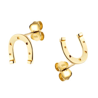 Gold Ohrringe Hufeisen Ohrhänger Ohrstecker Ohrschmuck Gelbgold